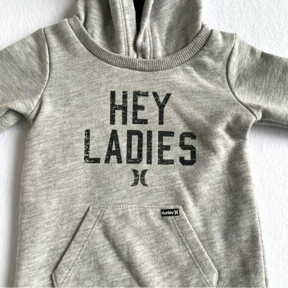 Hurley Baby Long-Sleeve Hooded One-Piece Jumpsuit Romper 6-9m Cozy - Picture 3 of 7